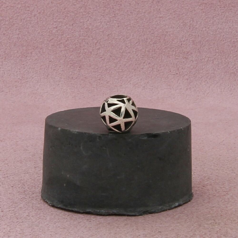 trollbeads sterling silver openwork triangles retired bead charm